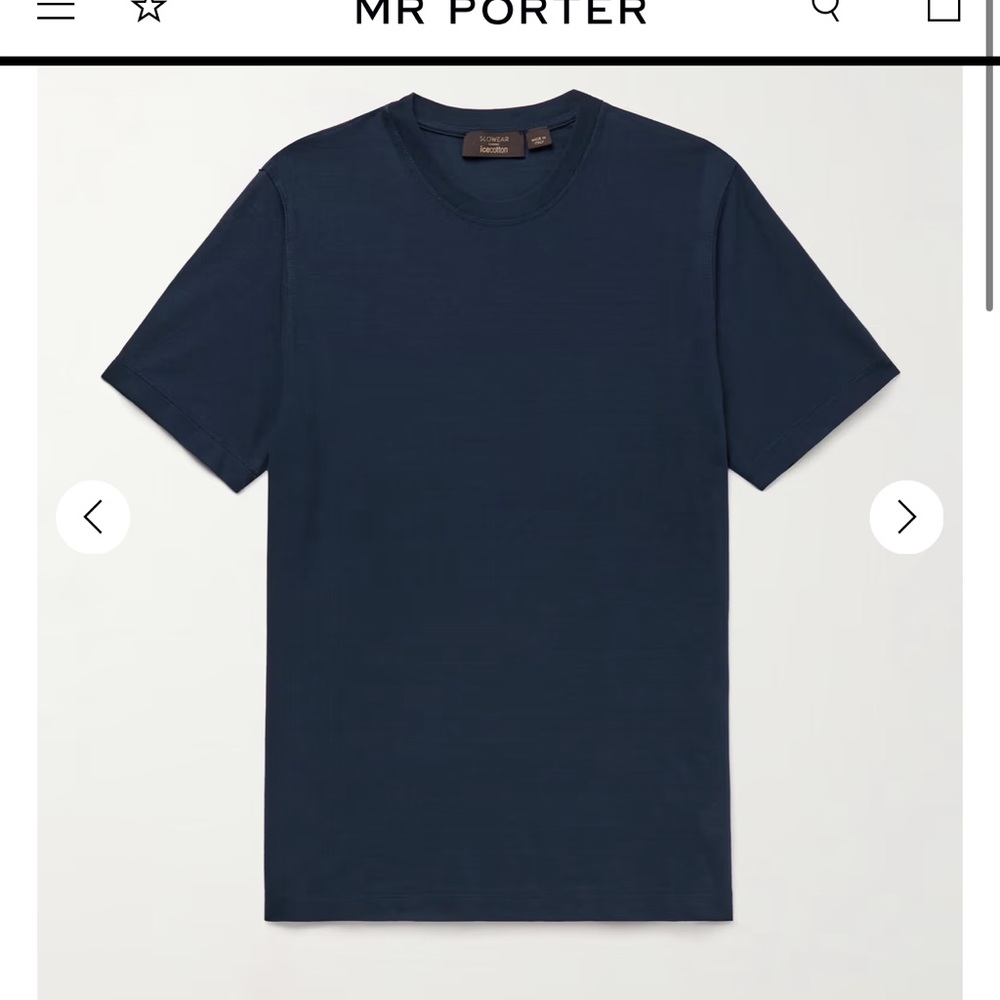 Navy Blue Men's Short Sleeve Tee